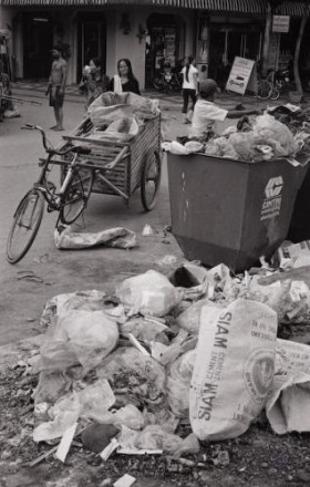 Déchets poubelles Cambodge